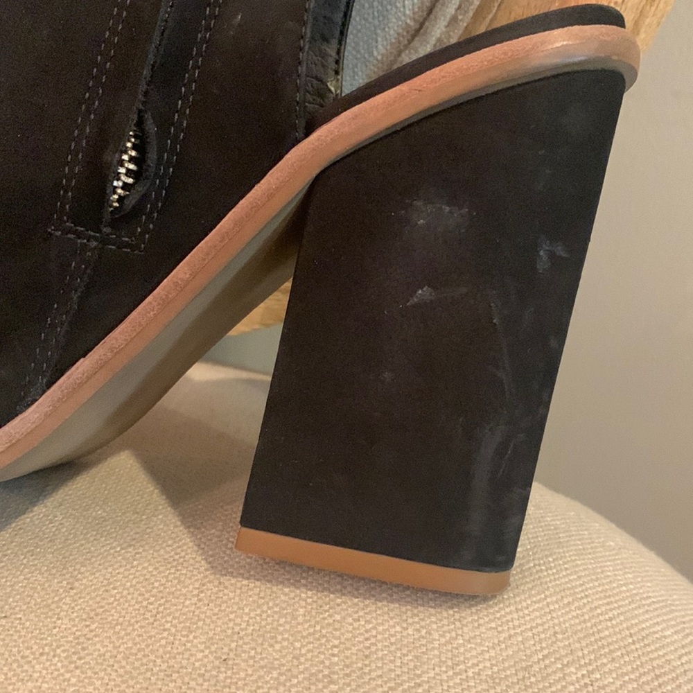 Steve Madden Valencia Black Suede Booties - Picture 8 of 11